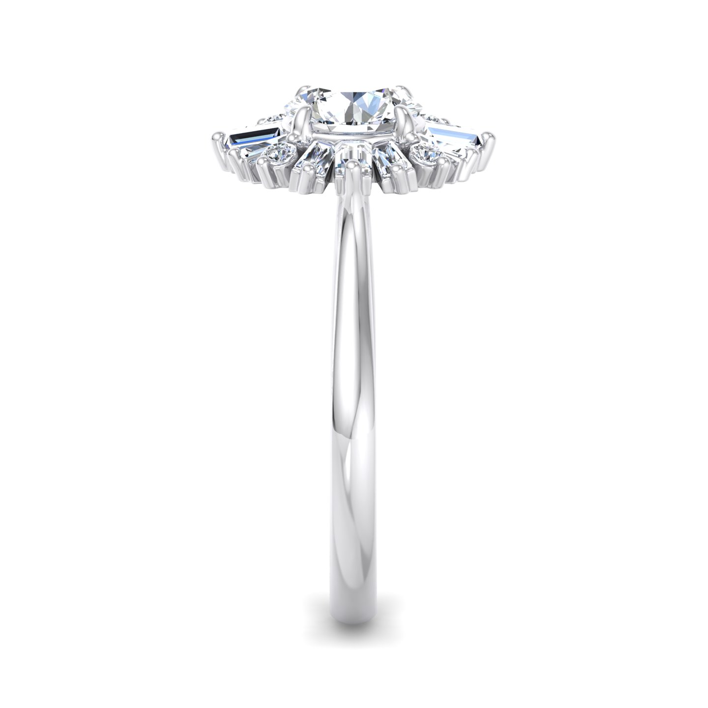 Korman Signature Alice Ballerina Halo Ring Setting